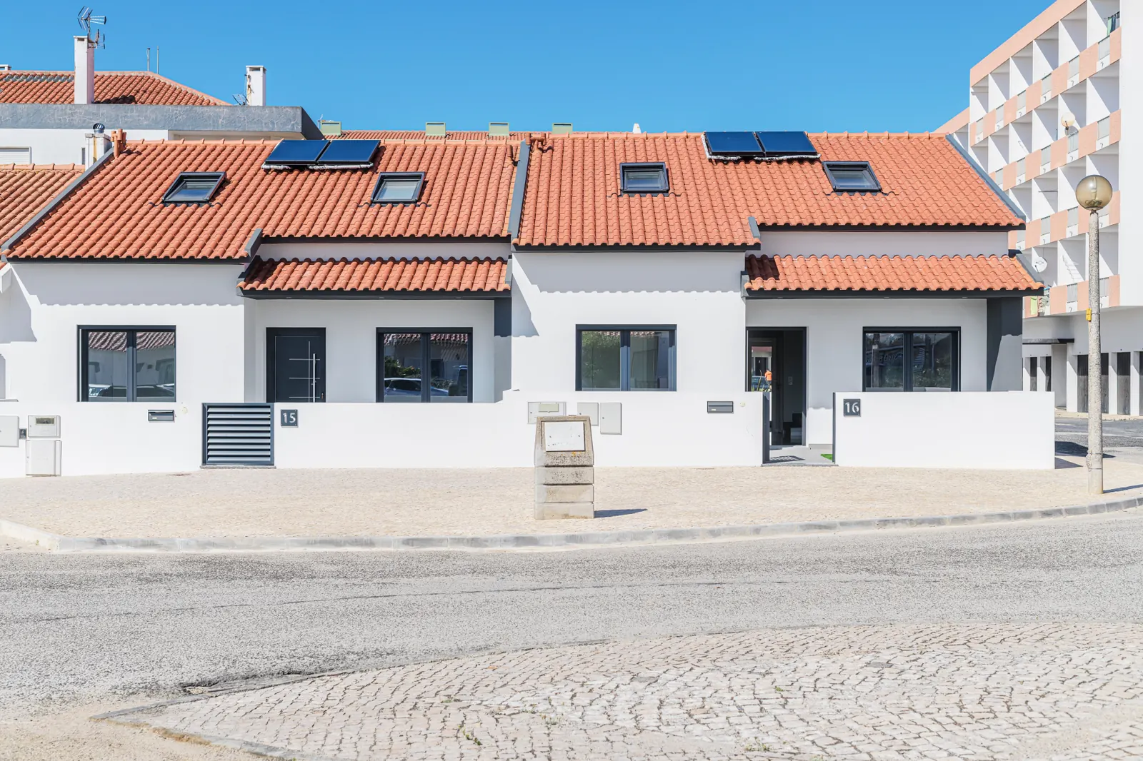 Rekkehus ved stranden i Santa Cruz